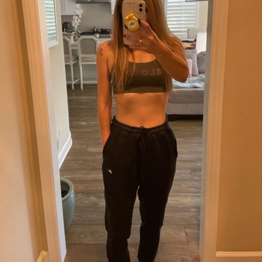 Nike black joggers, size medium